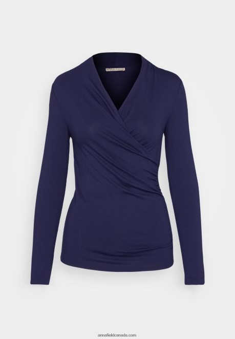 Anna Field Women Long Sleeved Top Dark Blue H42J4Z577
