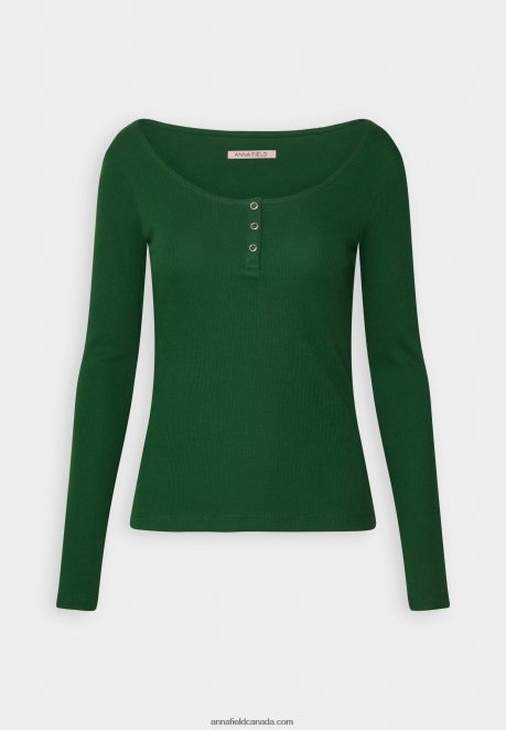 Anna Field Women Long Sleeved Top Dark Green H42J4Z538