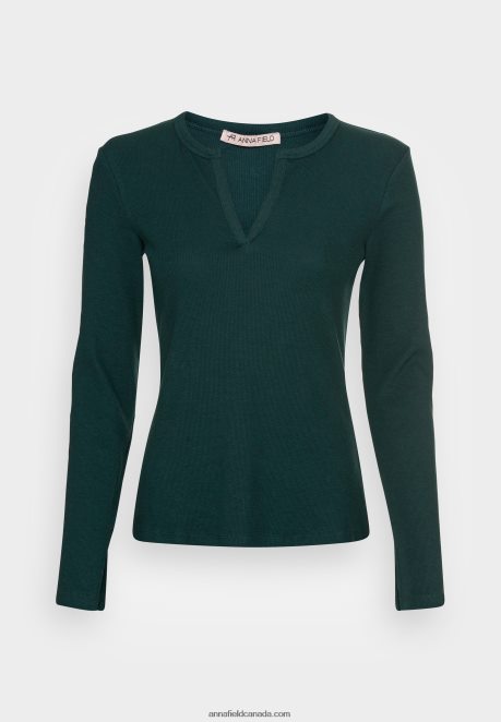Anna Field Women Long Sleeved Top Dark Green H42J4Z553