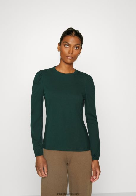 Anna Field Women Long Sleeved Top Dark Green H42J4Z559