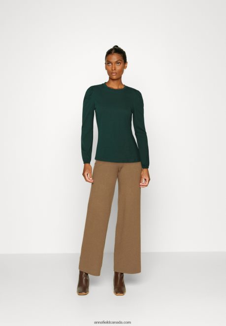 Anna Field Women Long Sleeved Top Dark Green H42J4Z559