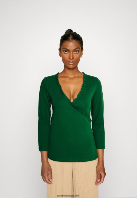 Anna Field Women Long Sleeved Top Dark Green H42J4Z576
