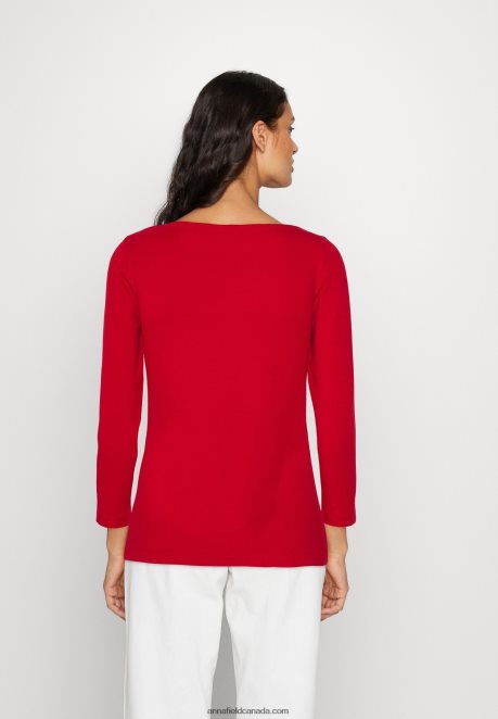 Anna Field Women Long Sleeved Top Dark Red H42J4Z555