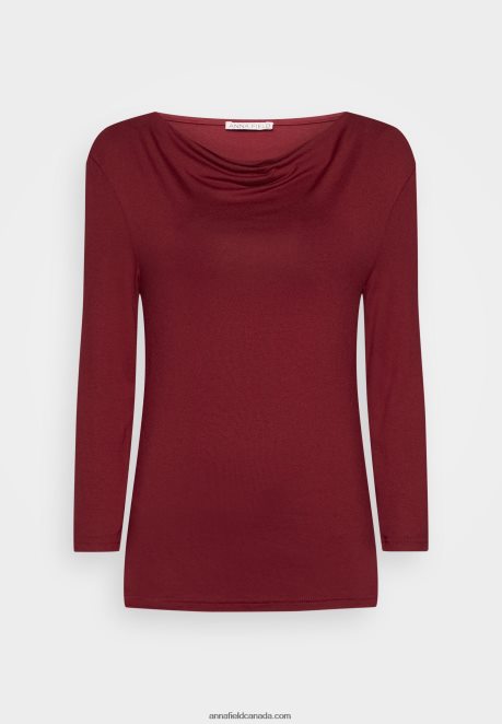 Anna Field Women Long Sleeved Top Dark Red H42J4Z566