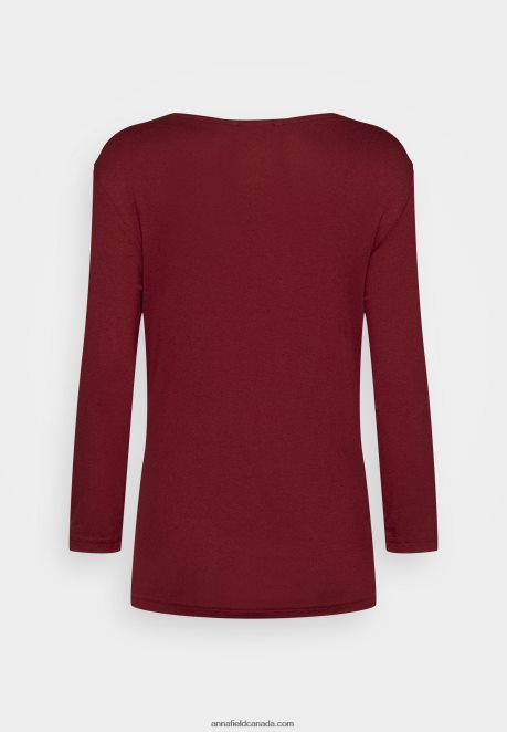 Anna Field Women Long Sleeved Top Dark Red H42J4Z566