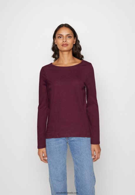 Anna Field Women Long Sleeved Top Dark Red H42J4Z567