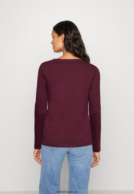Anna Field Women Long Sleeved Top Dark Red H42J4Z567
