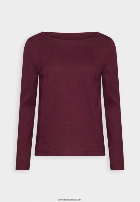 Anna Field Women Long Sleeved Top Dark Red H42J4Z567