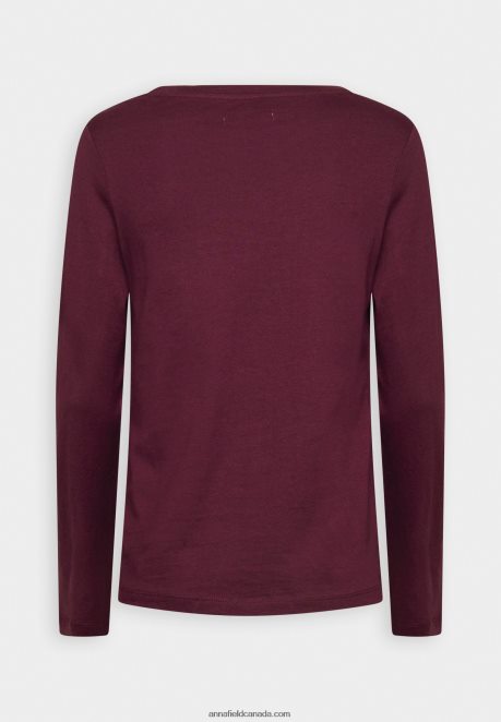 Anna Field Women Long Sleeved Top Dark Red H42J4Z567