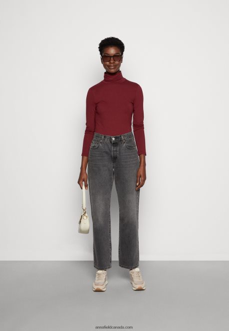 Anna Field Women Long Sleeved Top Dark Red H42J4Z582