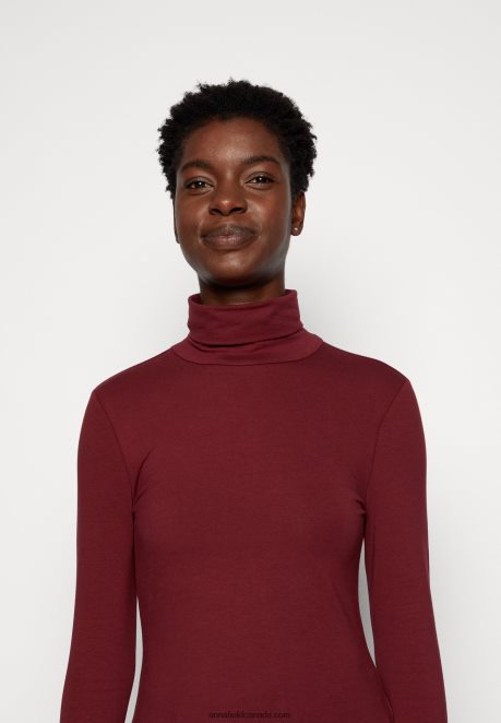 Anna Field Women Long Sleeved Top Dark Red H42J4Z582