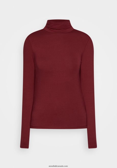 Anna Field Women Long Sleeved Top Dark Red H42J4Z582