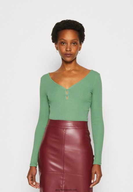 Anna Field Women Long Sleeved Top Green H42J4Z514