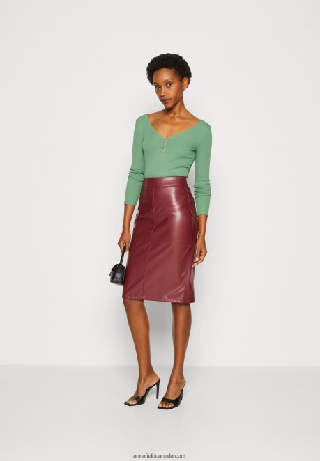 Anna Field Women Long Sleeved Top Green H42J4Z514