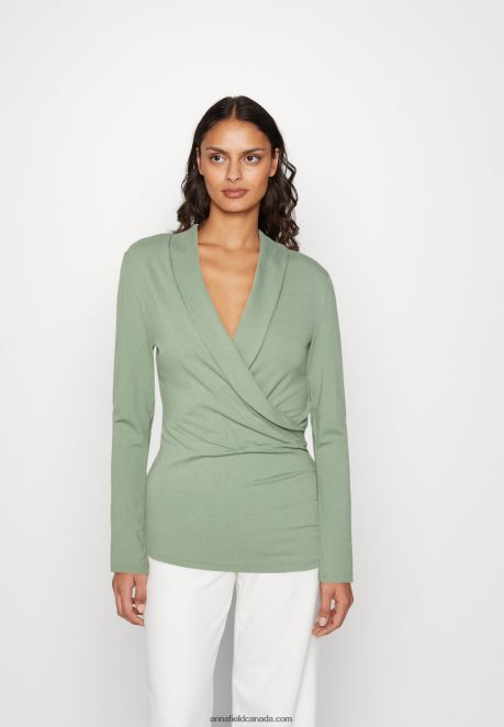 Anna Field Women Long Sleeved Top Light Green H42J4Z545