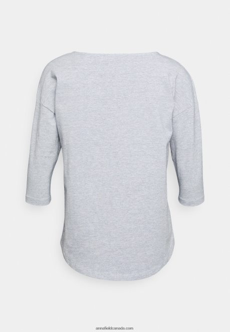 Anna Field Women Long Sleeved Top Mottled Grey H42J4Z544