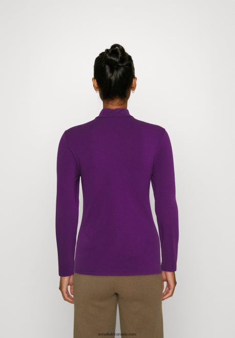 Anna Field Women Long Sleeved Top Purple H42J4Z569