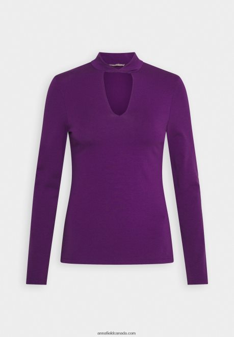 Anna Field Women Long Sleeved Top Purple H42J4Z569