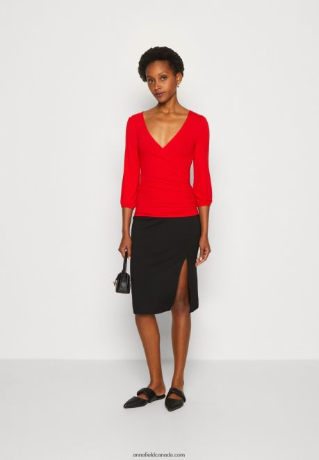 Anna Field Women Long Sleeved Top Red H42J4Z529