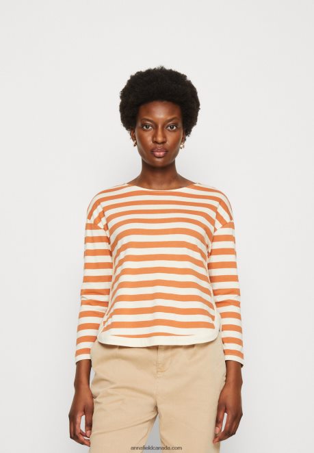 Anna Field Women Long Sleeved Top White/Apricot H42J4Z558