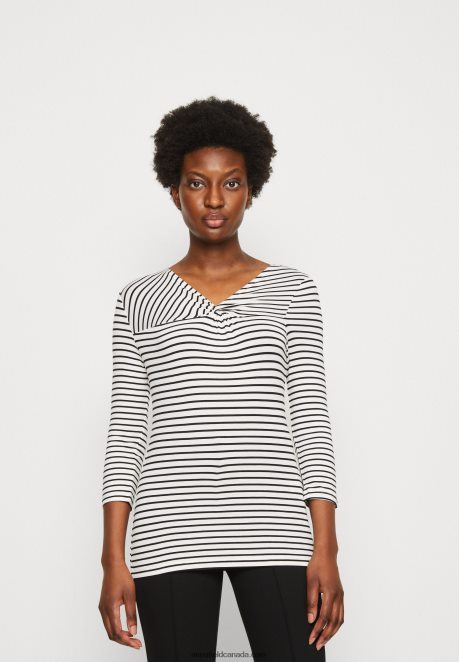 Anna Field Women Long Sleeved Top White/Black H42J4Z575