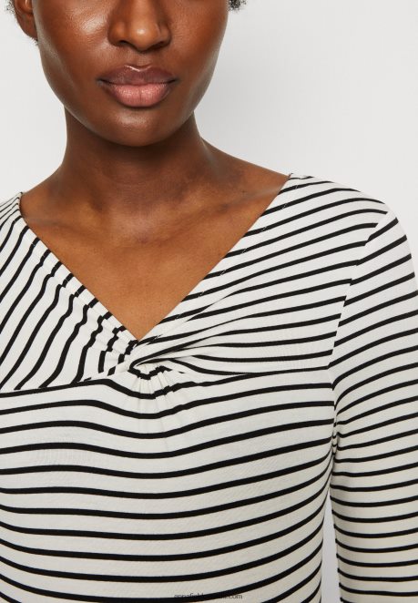 Anna Field Women Long Sleeved Top White/Black H42J4Z575
