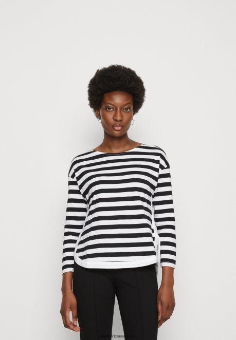 Anna Field Women Long Sleeved Top White/Black H42J4Z585