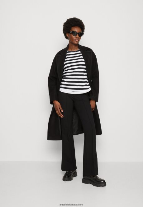 Anna Field Women Long Sleeved Top White/Black H42J4Z585