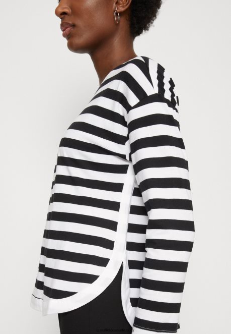 Anna Field Women Long Sleeved Top White/Black H42J4Z585