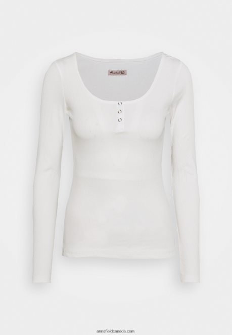Anna Field Women Long Sleeved Top White H42J4Z517
