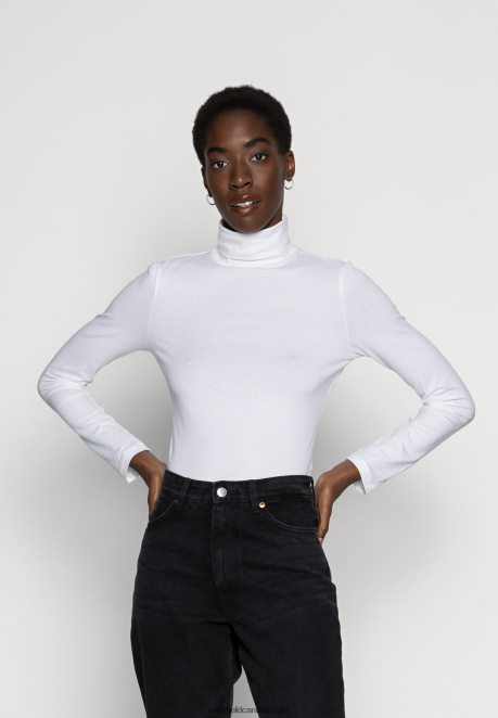 Anna Field Women Long Sleeved Top White H42J4Z527