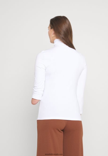 Anna Field Women Long Sleeved Top White H42J4Z560