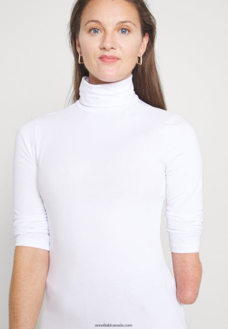 Anna Field Women Long Sleeved Top White H42J4Z560