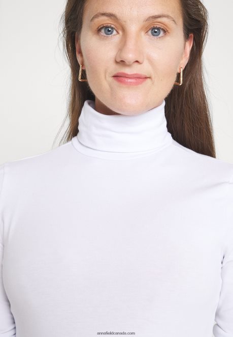 Anna Field Women Long Sleeved Top White H42J4Z560