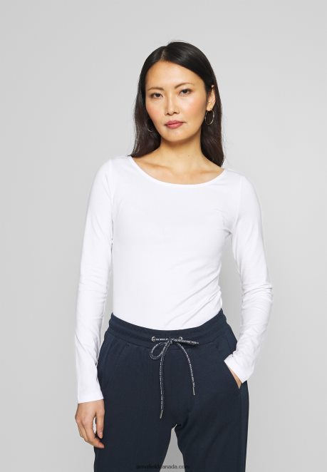 Anna Field Women Long Sleeved Top White H42J4Z571