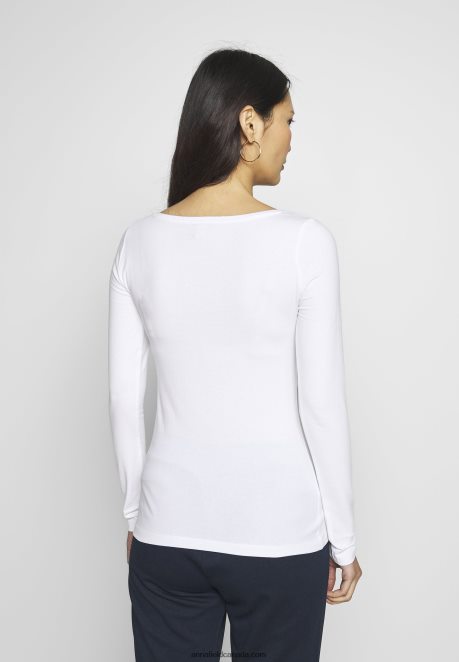 Anna Field Women Long Sleeved Top White H42J4Z581