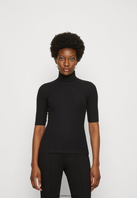 Anna Field Women Print T-Shirt Black H42J4Z291