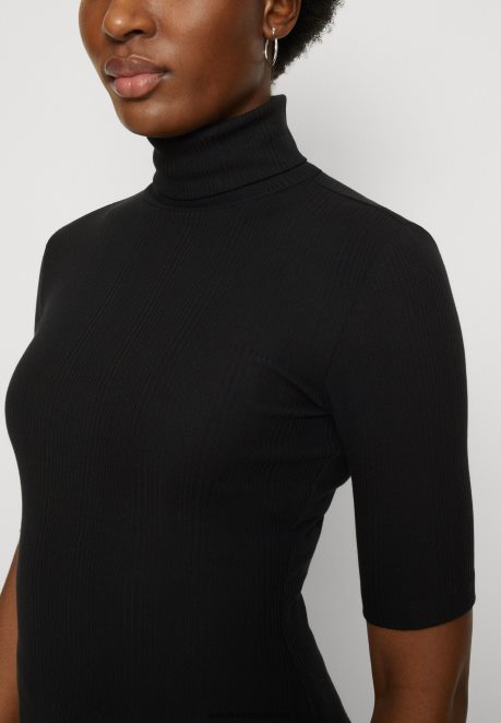 Anna Field Women Print T-Shirt Black H42J4Z291