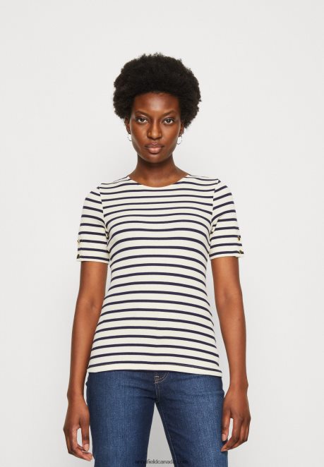 Anna Field Women Print T-Shirt Dark Blue/White H42J4Z339