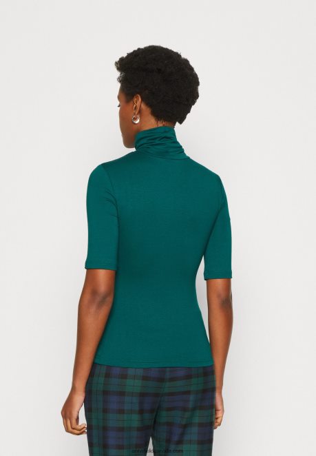 Anna Field Women Print T-Shirt Dark Green H42J4Z286