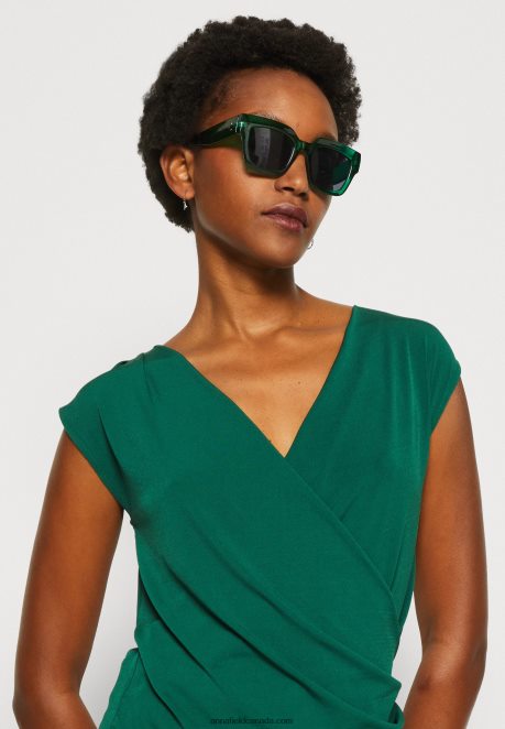 Anna Field Women Print T-Shirt Green H42J4Z294