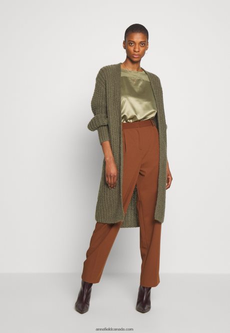 Anna Field Women Print T-Shirt Martini Olive H42J4Z256