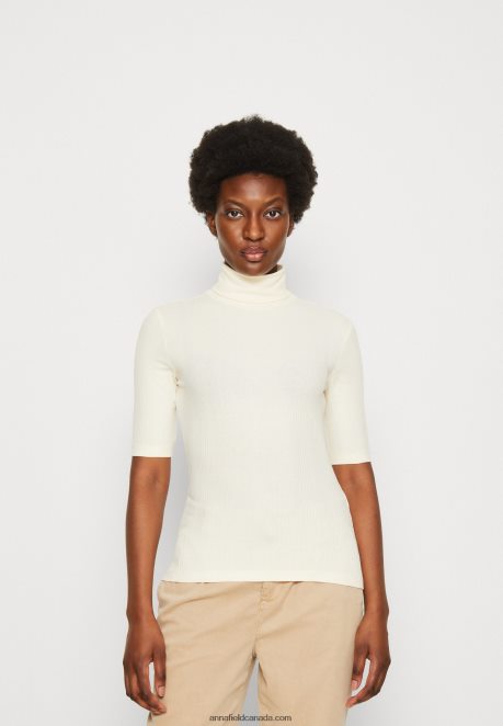 Anna Field Women Print T-Shirt Off-White H42J4Z270