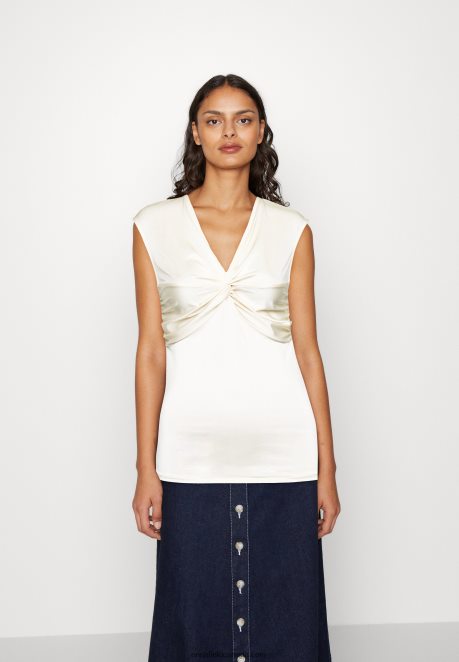 Anna Field Women Print T-Shirt Off-White H42J4Z311