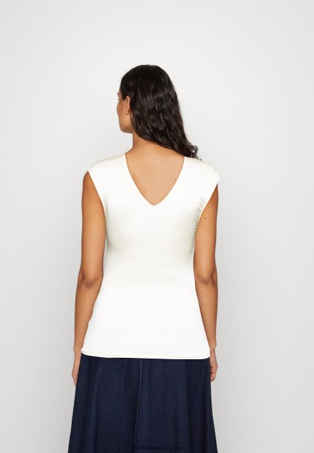 Anna Field Women Print T-Shirt Off-White H42J4Z311