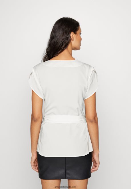 Anna Field Women Print T-Shirt Off-White H42J4Z323