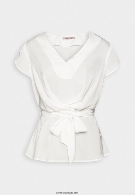 Anna Field Women Print T-Shirt Off-White H42J4Z323