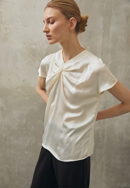 Anna Field Women Print T-Shirt Off White H42J4Z346