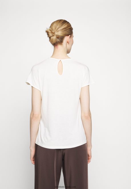 Anna Field Women Print T-Shirt Off White H42J4Z346