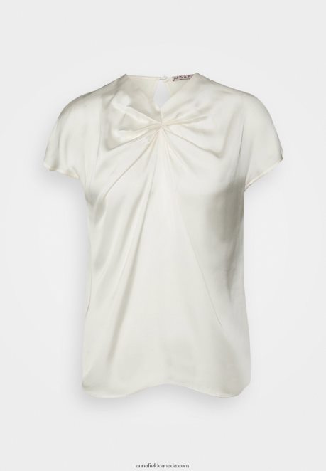 Anna Field Women Print T-Shirt Off White H42J4Z346